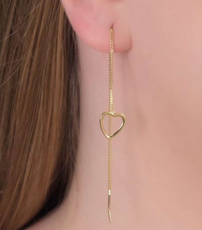 Jaqueline's heart earring
